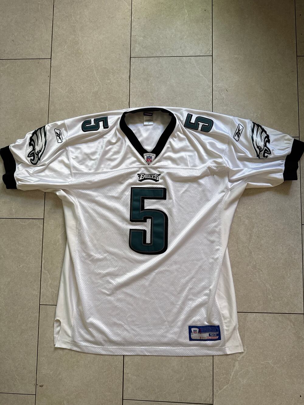 2004 NFL Donovan McNabb #5 Philadelphia Eagles Stitched Away Jersey Size 50 XL